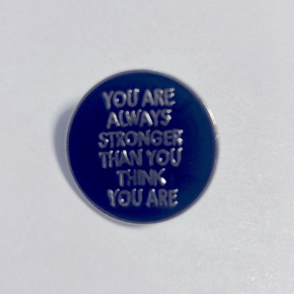 COPY - A really great quote pin in black and silver - Picture 2 of 3